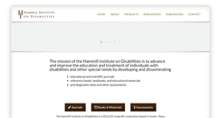 Desktop Screenshot of hammill-institute.org