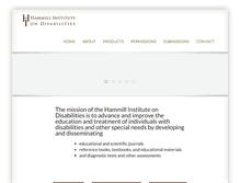 Tablet Screenshot of hammill-institute.org